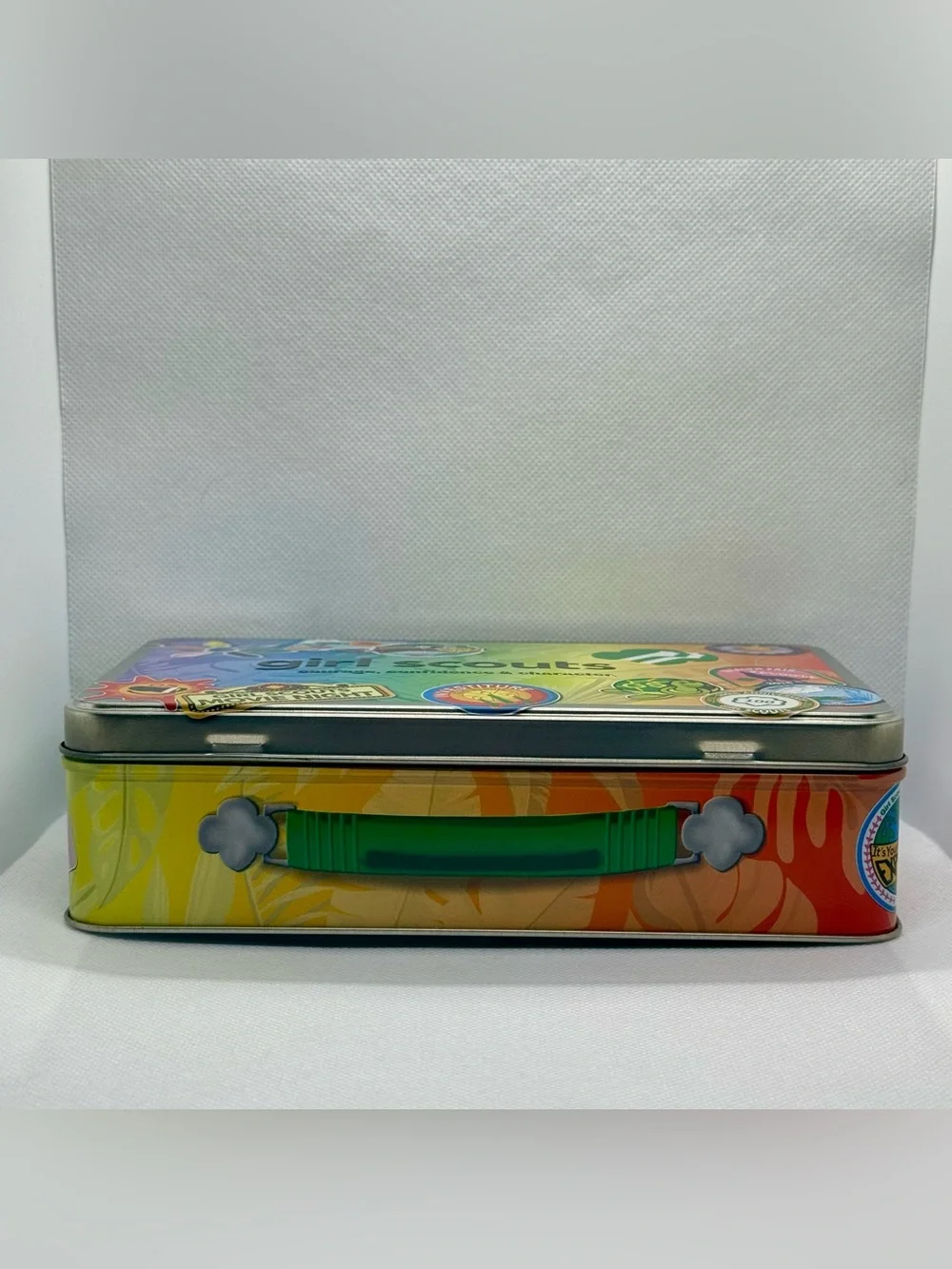 Girl Scouts 2024 Courage Confidence Character Metal Keepsake Tin Box